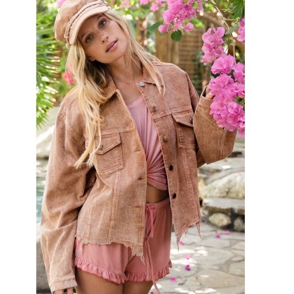 POL Raw Edge Corduroy Jacket - Picture 3 of 10